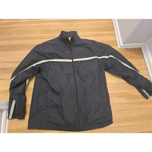 Vintage Nike Jacket Mens Medium Windbreaker Swoosh Full Zip Track Y2K